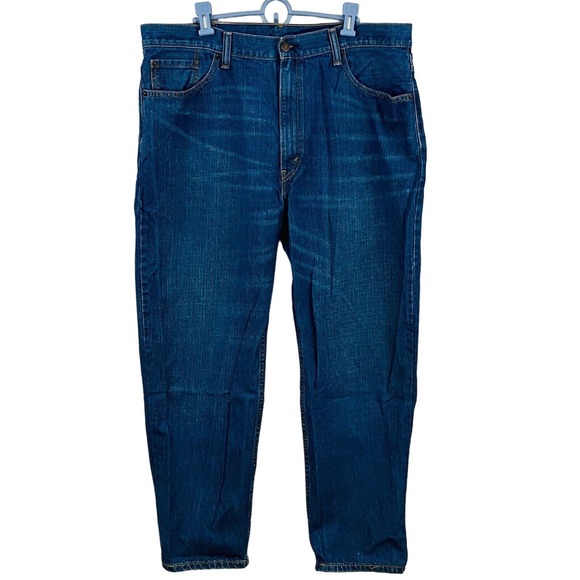 Mens 40x30 Levis 550 Jeans Medium Blue Wash Cotton Relaxed Fit‎ Flaw - Picture 1 of 6